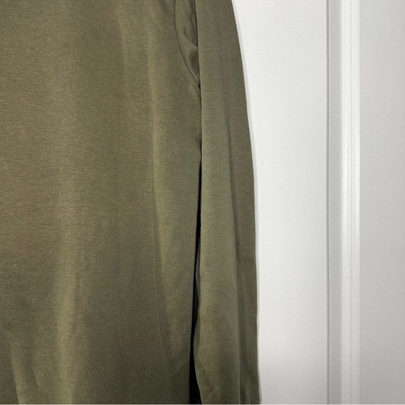 Adidas Men’s Crewneck Sweatshirt Olive Green Size M 3-Stripes Pullover - Picture 8 of 11